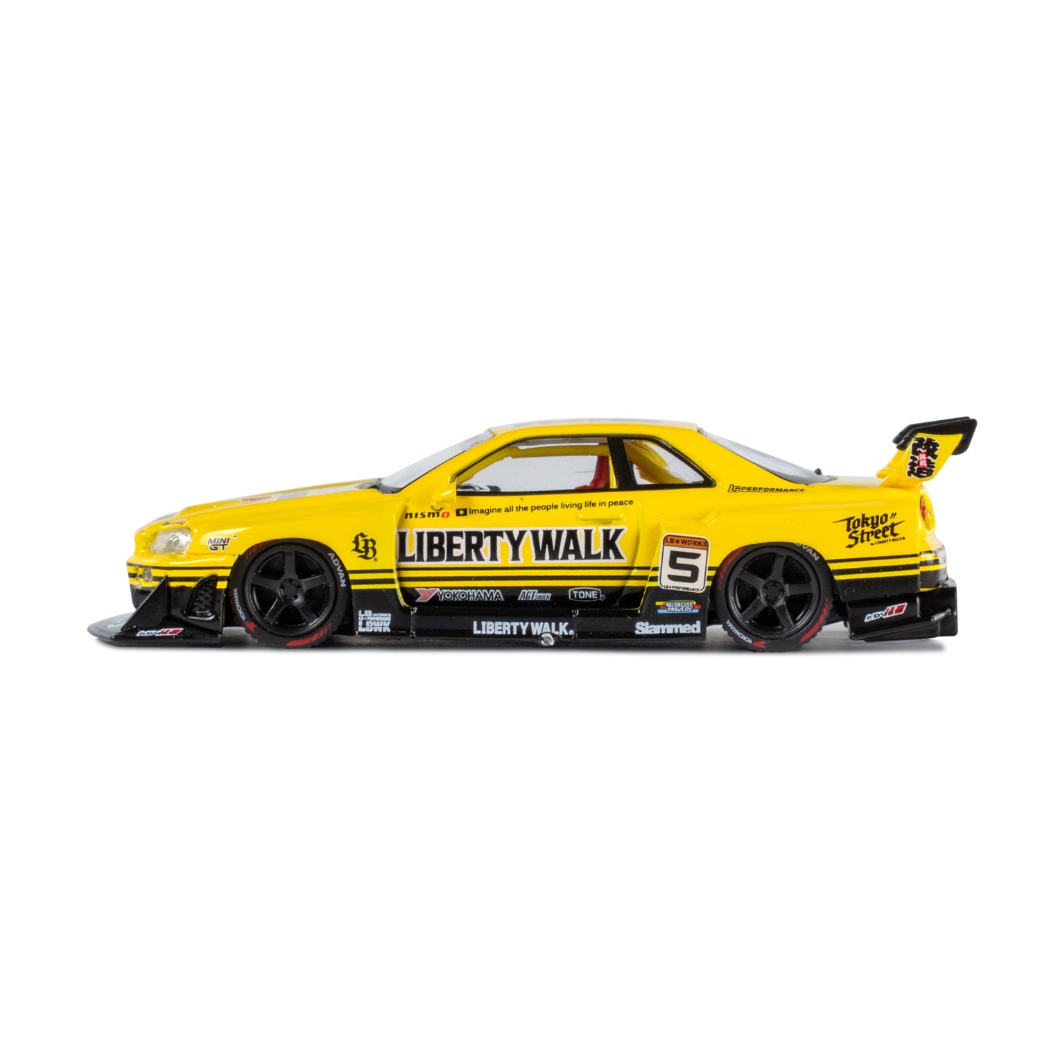 1/64 MINI GT Nissan LB-ER34 イエロー　10個 1/64 MINI GT Nissan LB-ER34 Super Silhouette SKYLINE Sport Yellow