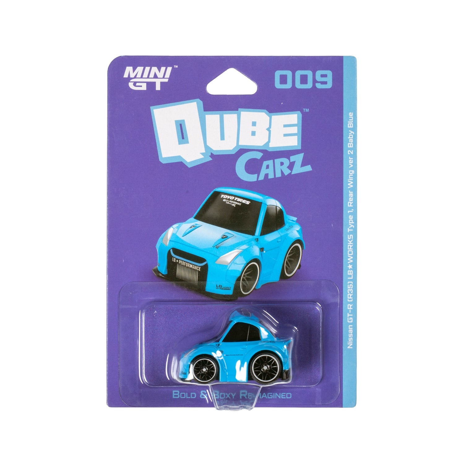 Nissan GT-R (R35) LB☆WORKS Type 1, Rear Wing ver 2 Baby Blue