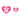 LB Heart Logo Sticker 2pc Set