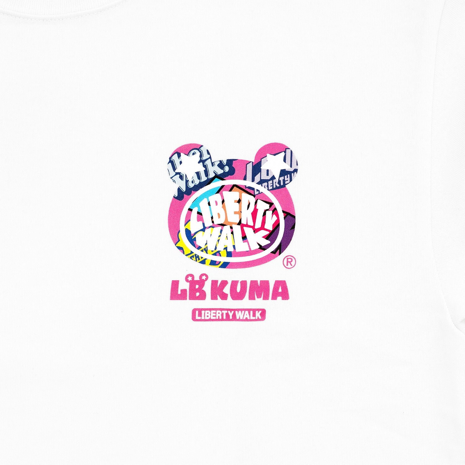 LB Big KUMA Colorful Tee Whire - LB-ONLINE STORE – LIBERTY WALK