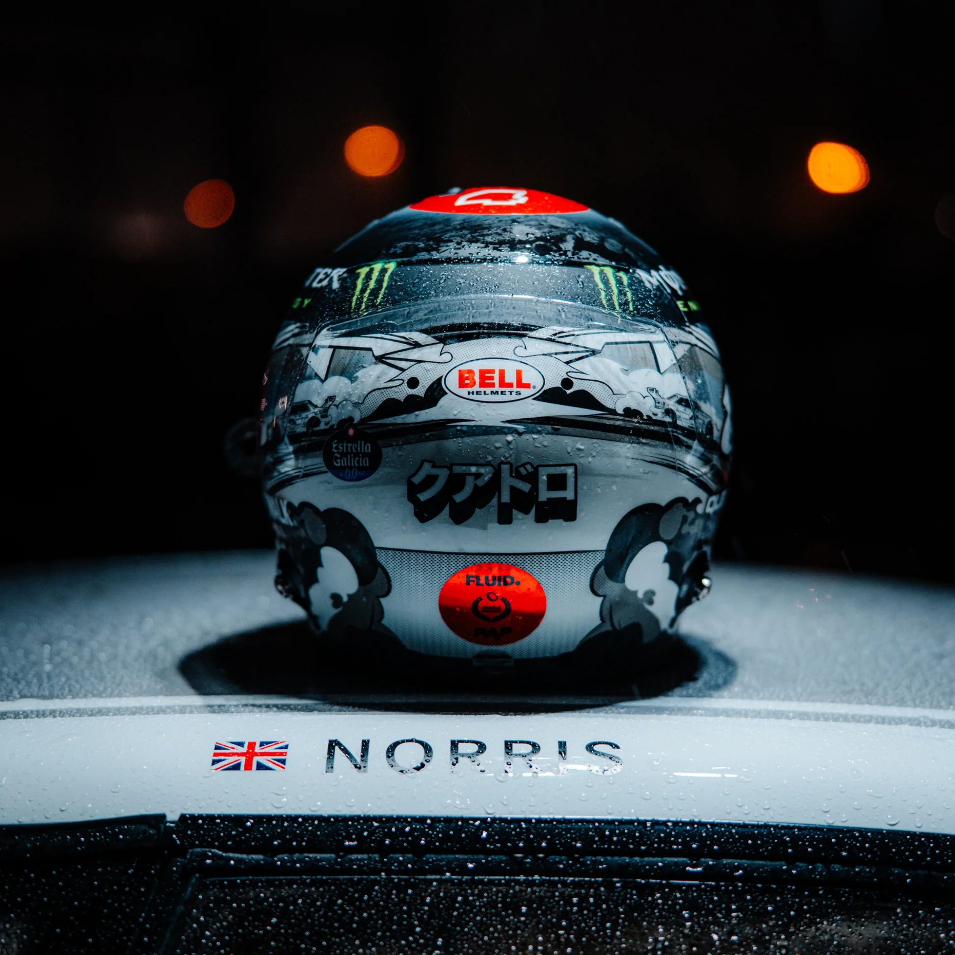 L.ノリス 直筆サイン入 2024年 1/2 ヘルメット TYPEA F1グッズ