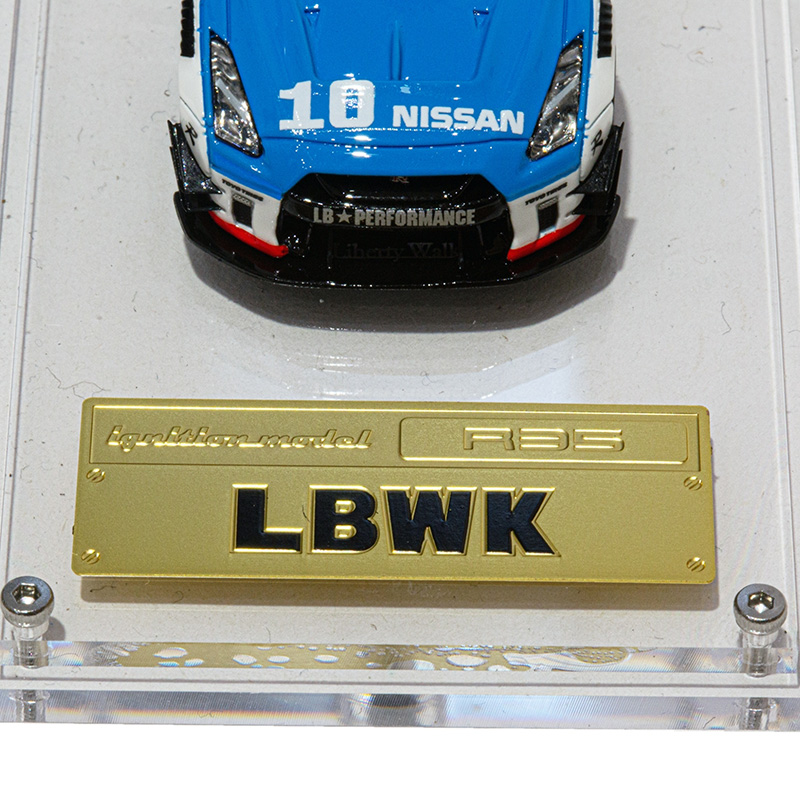 ignition model 1/64 LB-WORKS NISSAN GT-R R35 Type2 White×Blue - LB