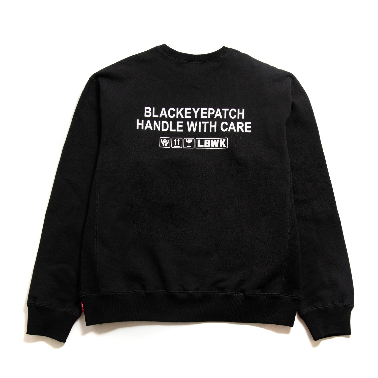 HANDLE WITH CARE CREW SWEAT BLACK EYE PATCH BEP 取扱注意 - メンズ ...