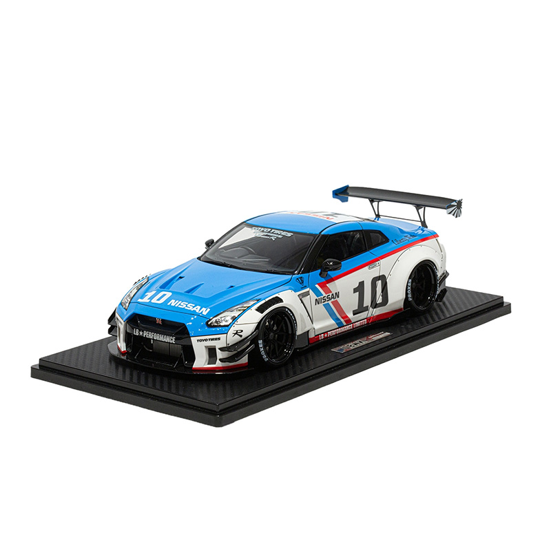 ignition model 1/18 LB-WORKS NISSAN GT-R R35 Type2 White×Blue - LB 