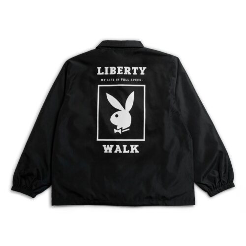 PLAYBOY×LB Box Logo Coach jacket Black - LB-ONLINE STORE