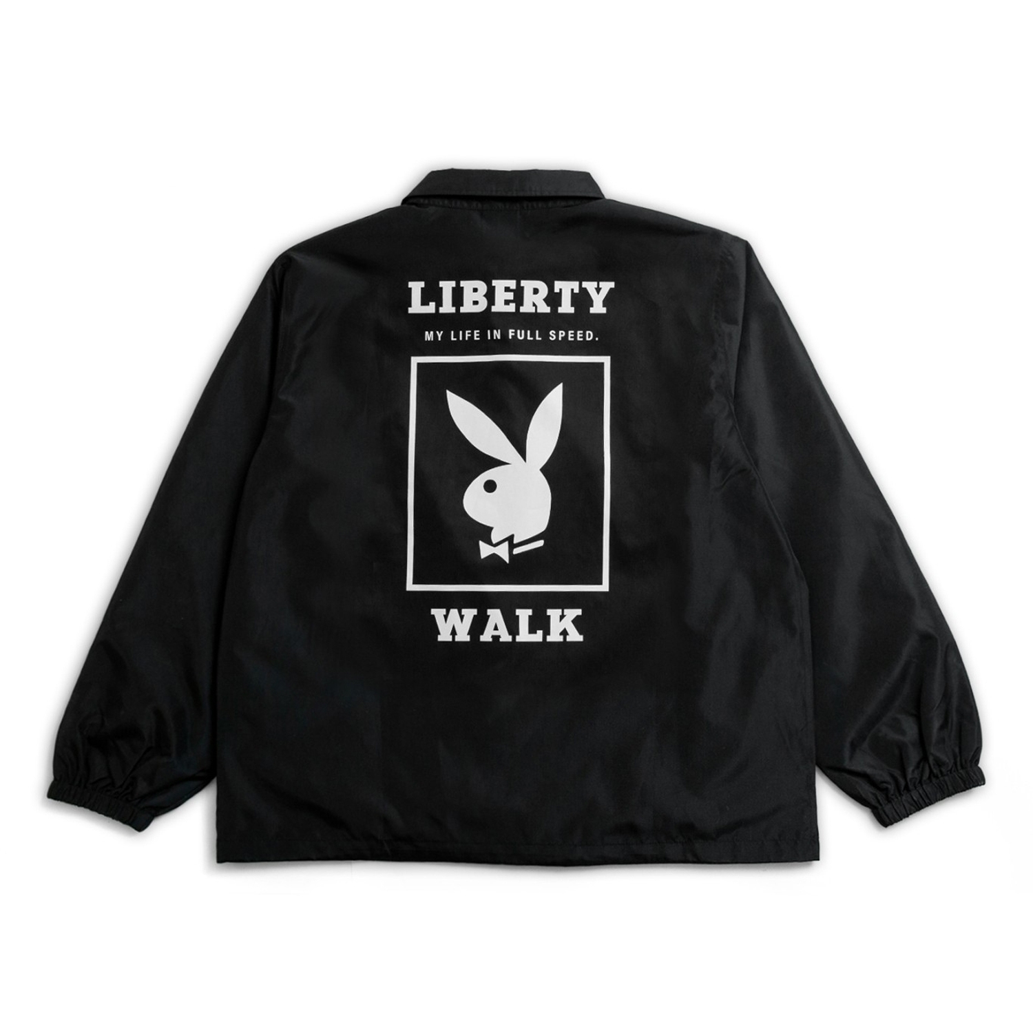 Playboy faux sale fur coach jacket