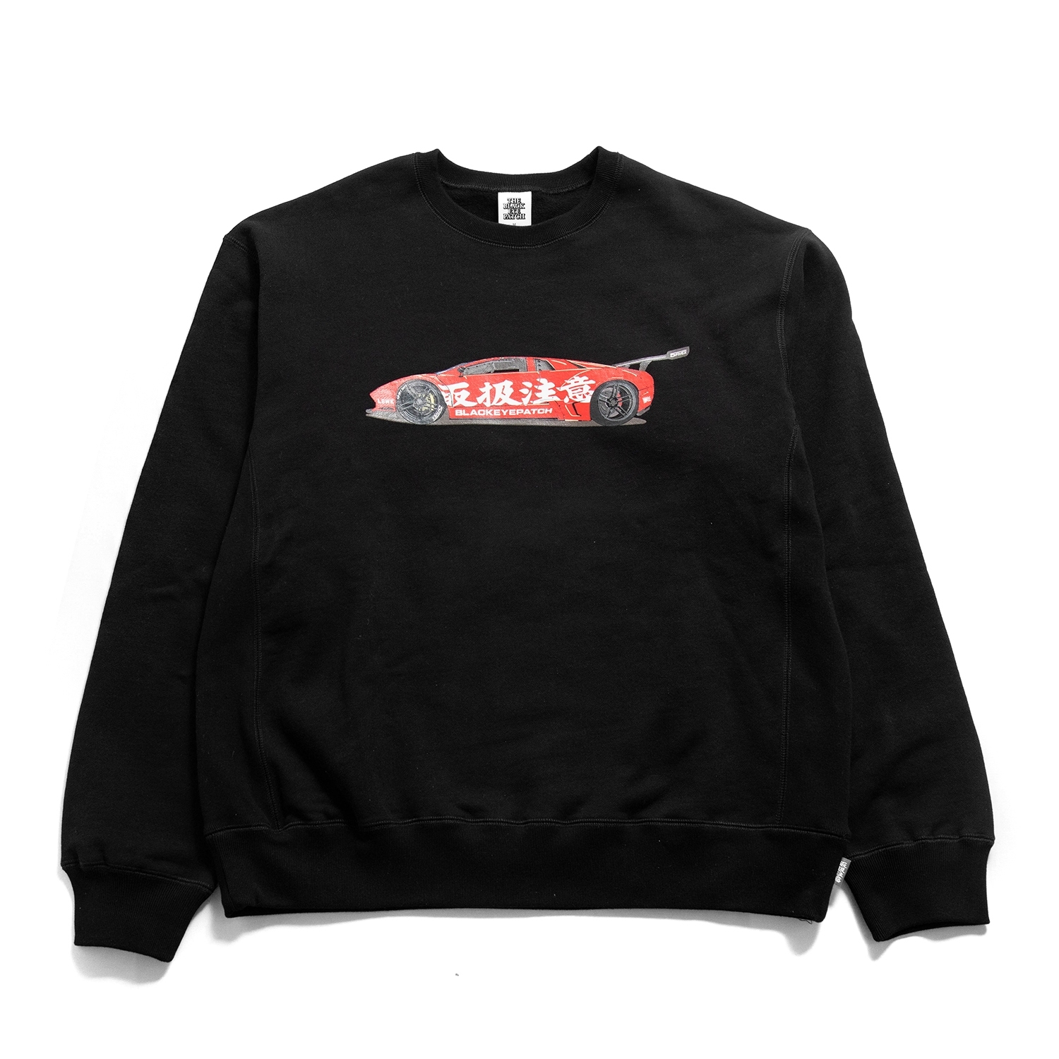 Black Eye Patch x LBWK “LAMBO CREW SWEAT” Black - LB-ONLINE STORE