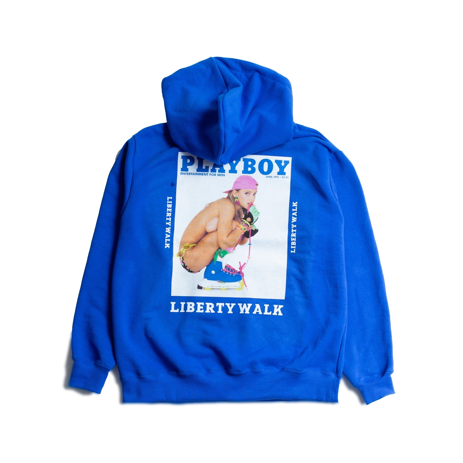 PLAYBOY LB Photo Sudadera Con Capucha Azul LB TIENDA ONLINE