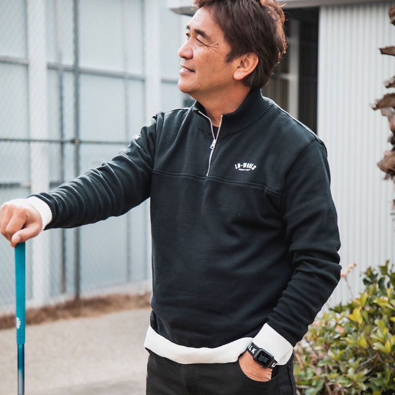 LB-WORKS Half Zip Knit Black - LB-ONLINE STORE