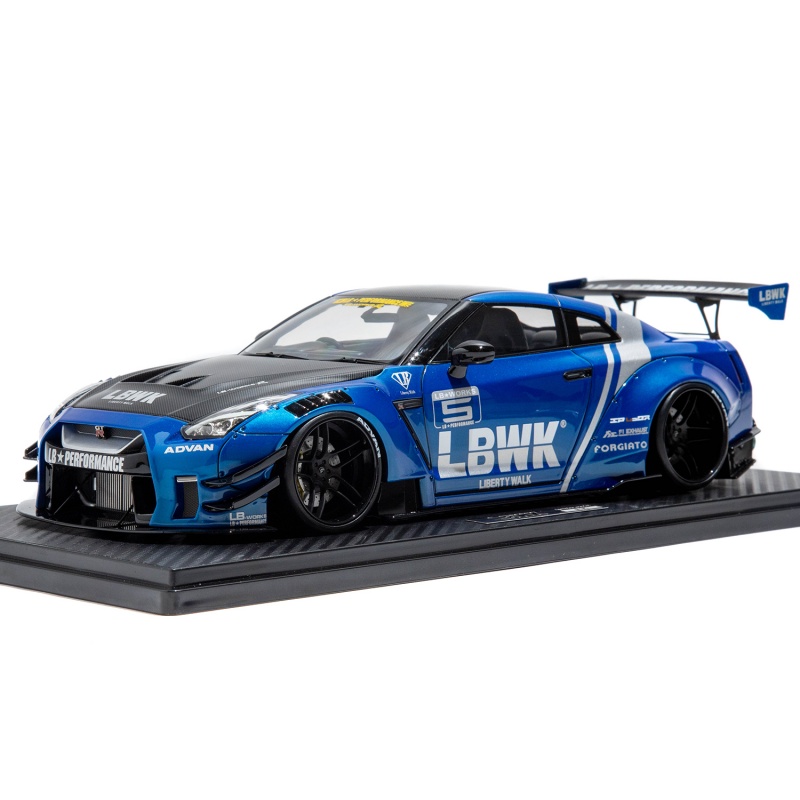 ignition model 1/18 LB-WORKS NISSAN GT-R R35 Type2 Blue - LB