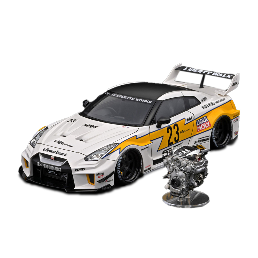 ignition model 1/18 LB-Silhouette WORKS GT Nissan 35GT-RR White ...