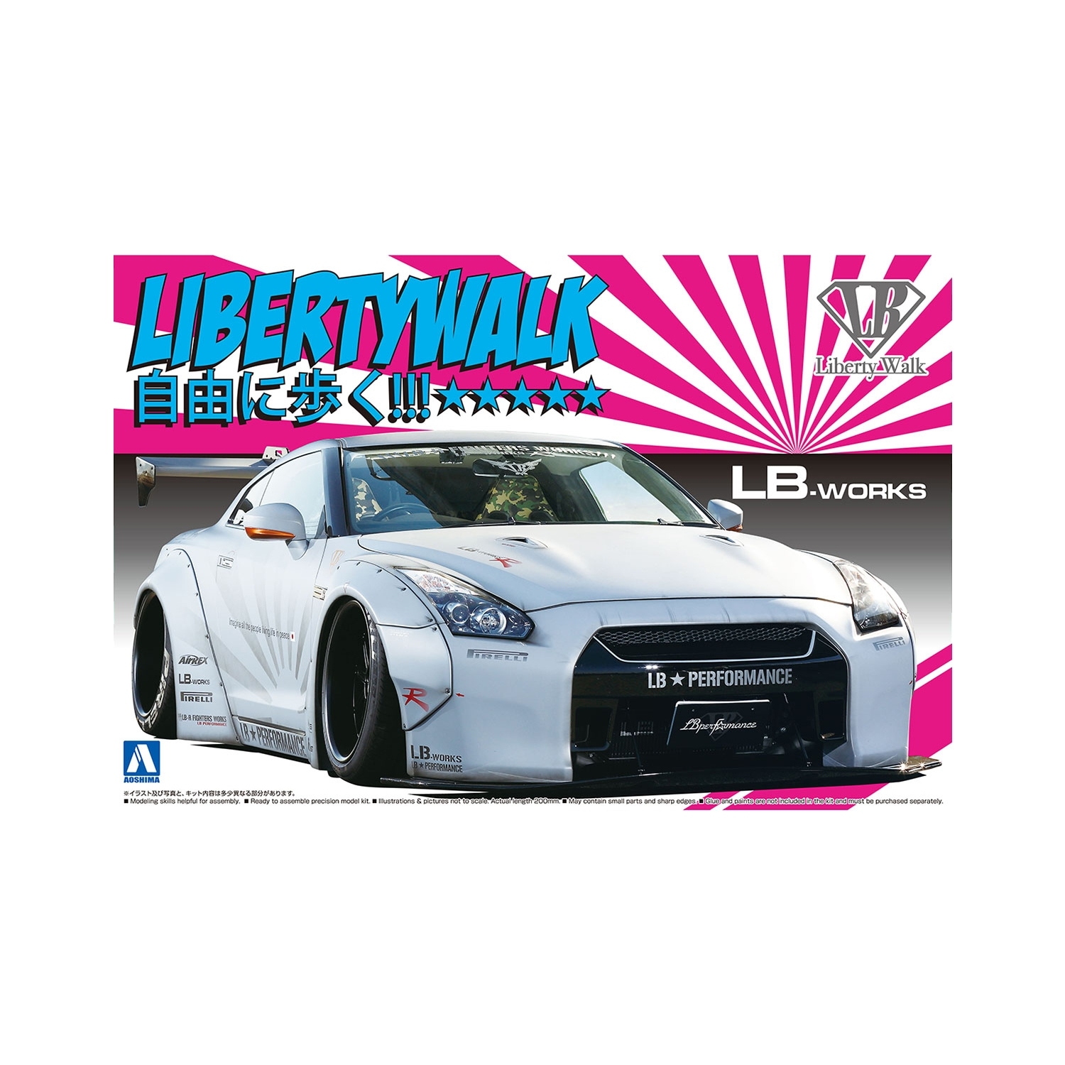 AOSHIMA Plastic model 1/24 LB-WORKS NISSAN GT-R R35 Type1 ver.2 