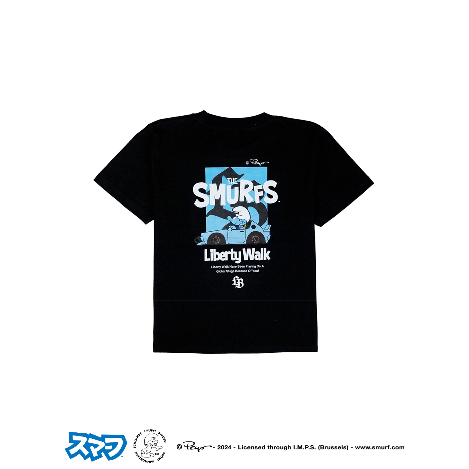 SMURFS×LB BOX Kids Tee Black - LB-ONLINE STORE