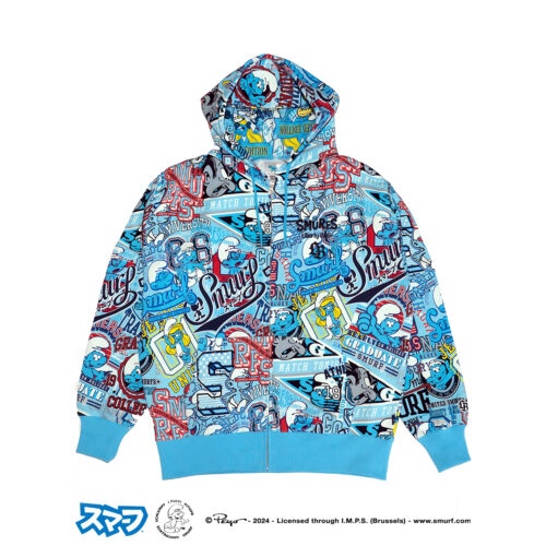 SMURFS×LB Pattern Zipper - LB-ONLINE STORE