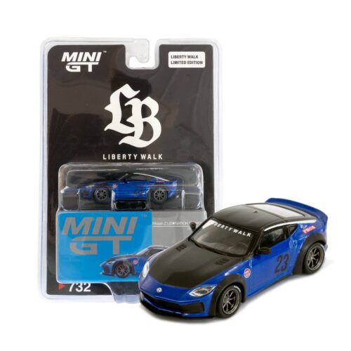 1/64 MINI-GT Nissan Z LB NATION WORKS Serian Blue - LB-ONLINE STORE 