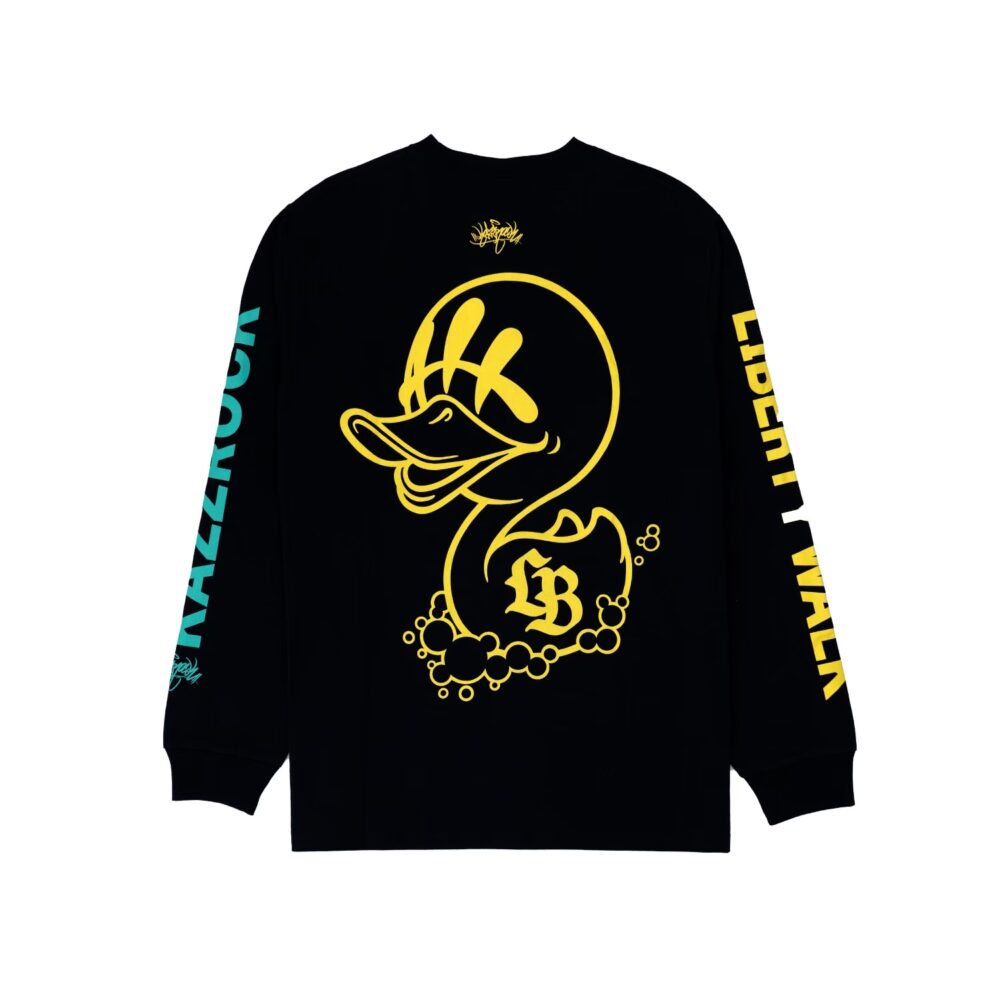 KAZZROCK×LB Duck Long Sleeve Tee Black