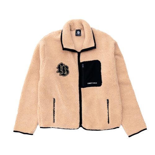 LB Patch Boa Coat Beige