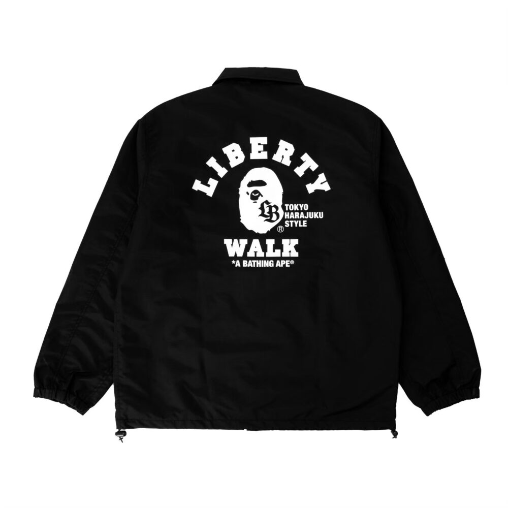 BAPE X LBWK - COACH JACKET Black