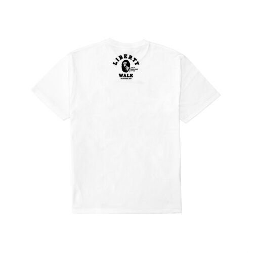 BAPE X LBWK - KATAKANA COLLEGE TEE White