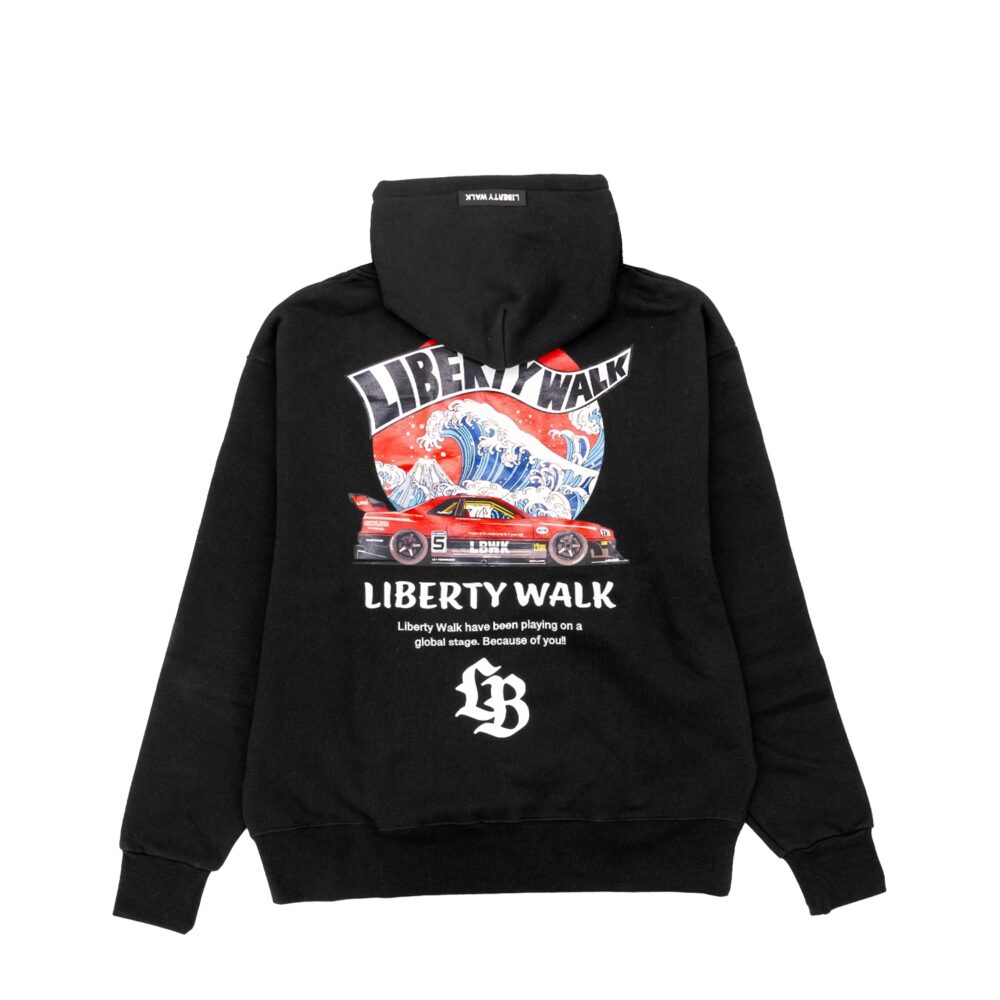 LB Hinomaru Wave 34 Hoodie Black