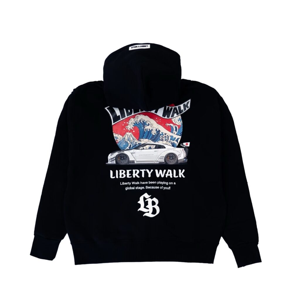 LB Hinomaru Wave 35 Hoodie Black