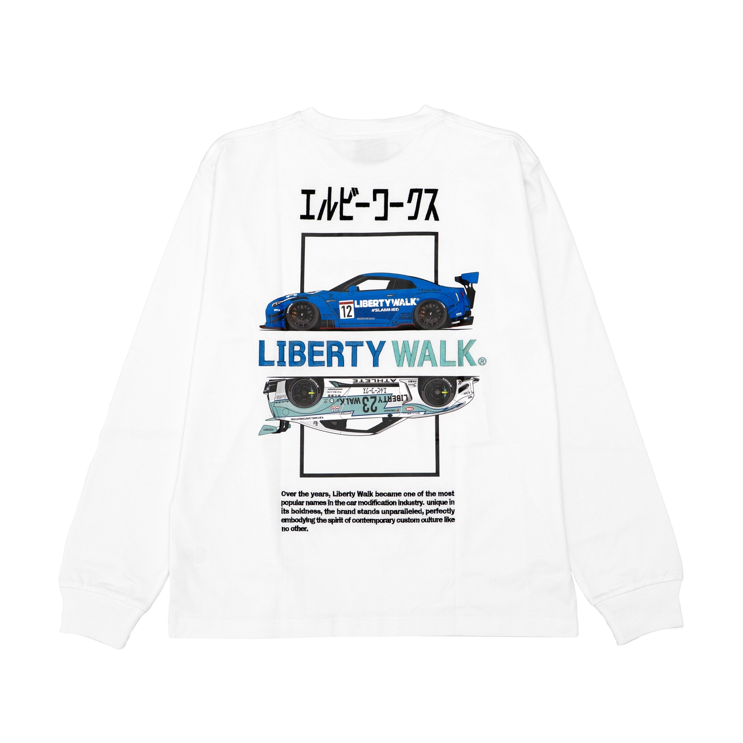 LB Box GTR Long Sleeve Tee White - LB-ONLINE STORE
