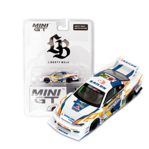 1/64 MINI GT Nissan LB-Super Silhouette S15 SILVIA #555 2023 Formula Drift Japan / LB Blister Packaging