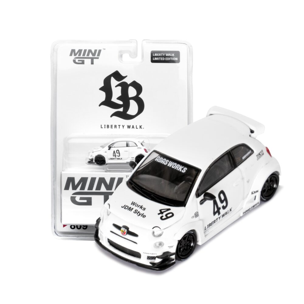 LB-WORKS x Abas Works ABARTH 595 Gara White LB Blister Packaging