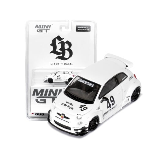 LB-WORKS x Abas Works ABARTH 595 Gara White LB Blister Packaging
