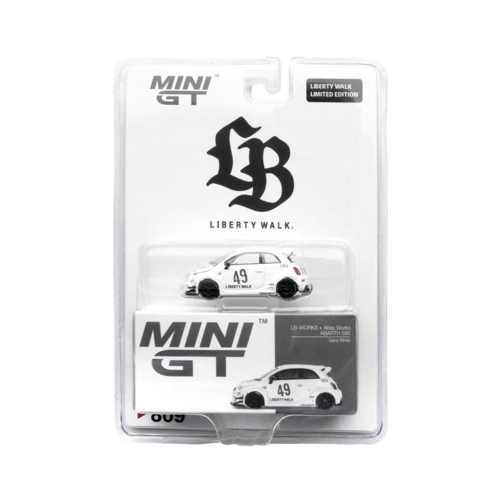 LB-WORKS x Abas Works ABARTH 595 Gara White LB Blister Packaging