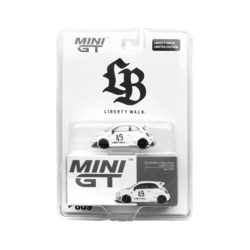 LB-WORKS x Abas Works ABARTH 595 Gara White LB Blister Packaging