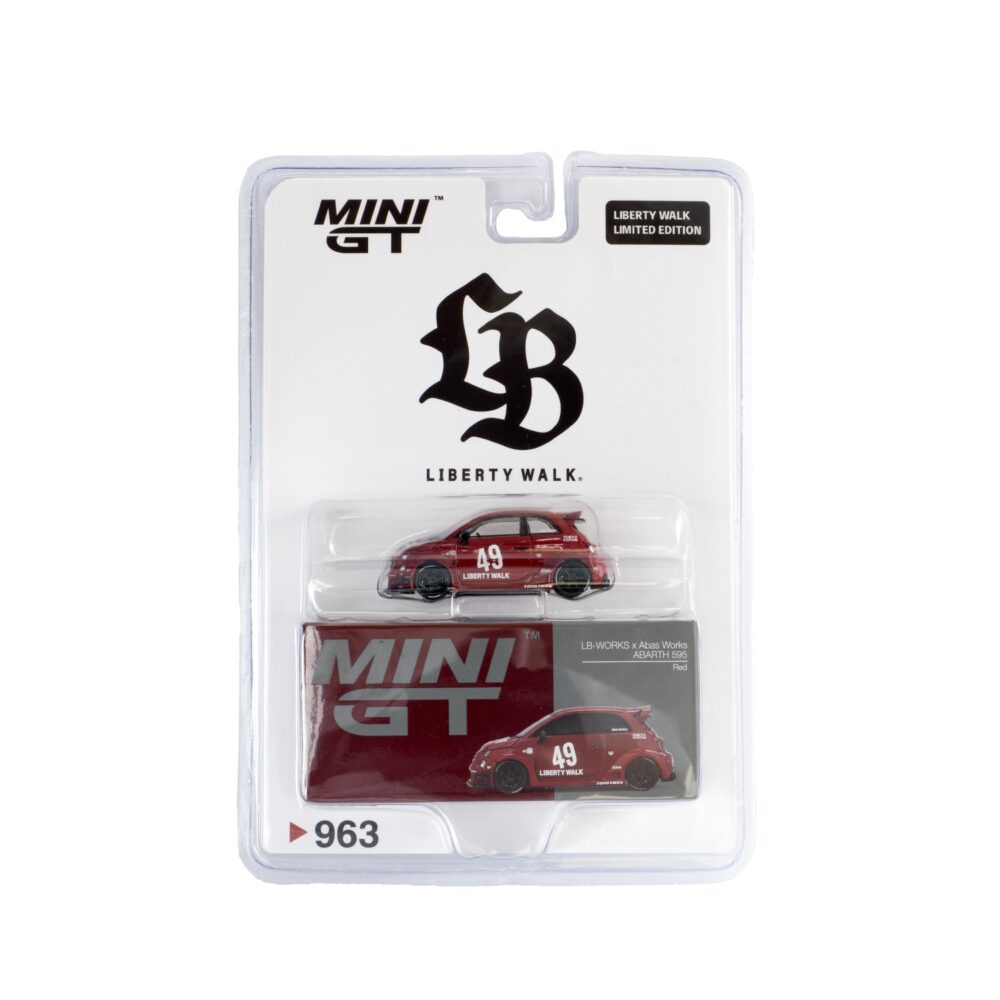 LB-WORKS x Abas Works ABARTH 595 Red / LB Blister Packaging