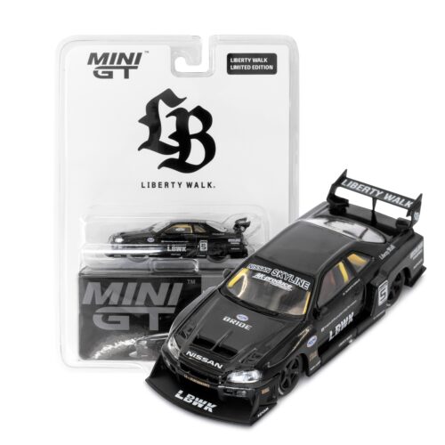 1/64 MINI GT Nissan LB-ER34 Super Silhouette Black Blister