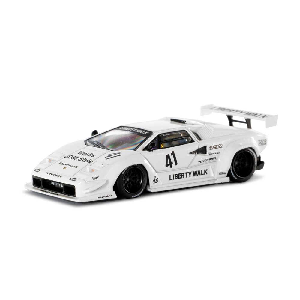 1/64 Lamborghini Countach LB-WORKS White 2024 Tokyo Auto Salon/LB Blister Packaging