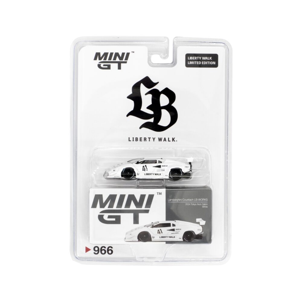 1/64 Lamborghini Countach LB-WORKS White 2024 Tokyo Auto Salon/LB Blister Packaging