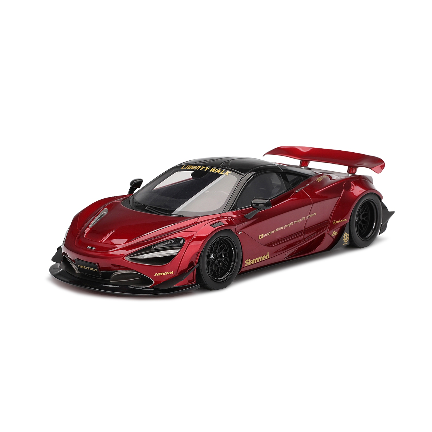 TOPSPEED 1/18 McLaren 720S LB☆Works Vermelho Gem - LB-LOJA