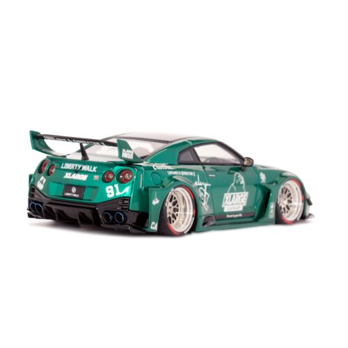 LIBERTY WALK×XLARGE 1/43 MakeUP LB-Silhouette WORKS GTR GREEN - LB