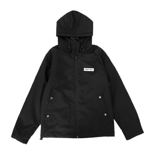 LB Simple Patch Zipper Black