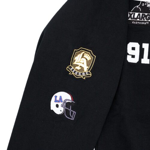 LIBERTY WALK×XLARGE HALF ZIP SWEATSHIRTS BLACK - LB-ONLINE STORE