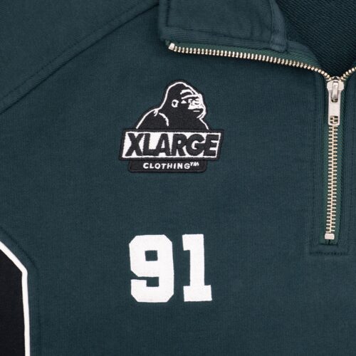 LIBERTY WALK×XLARGE HALF ZIP SWEATSHIRTS GREEN - LB-ONLINE STORE