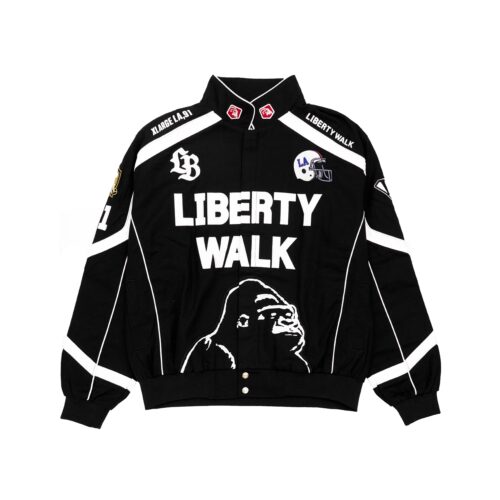 LIBERTY WALK×XLARGE WALK RACING JACKET BLACK