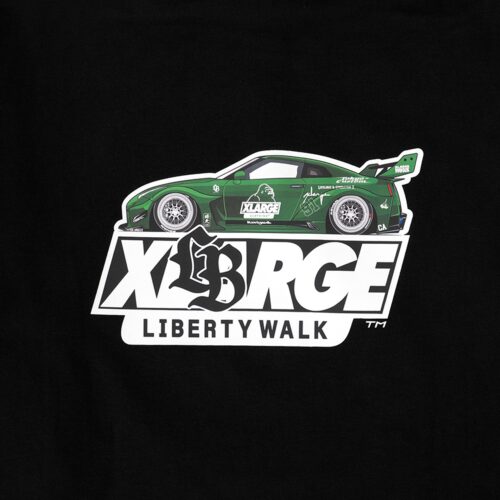 LIBERTY WALK×XLARGE HOODED SWEATSHIRTS BLACK - LB-ONLINE STORE