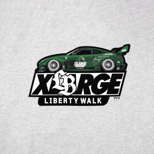 LIBERTY WALK×XLARGE WALK HOODED SWEATSHIRTS GRAY - LB-ONLINE STORE