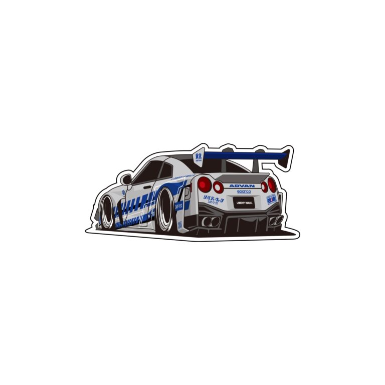 LB-Silhouette WORKS GT R35 Sticker - LB-ONLINE STORE