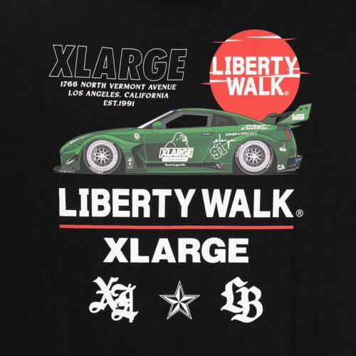 LBWK Xlarge Nissan GT-R R35 Tシャツ Mサイズ LIBERTY WALK×XLARGE S/S