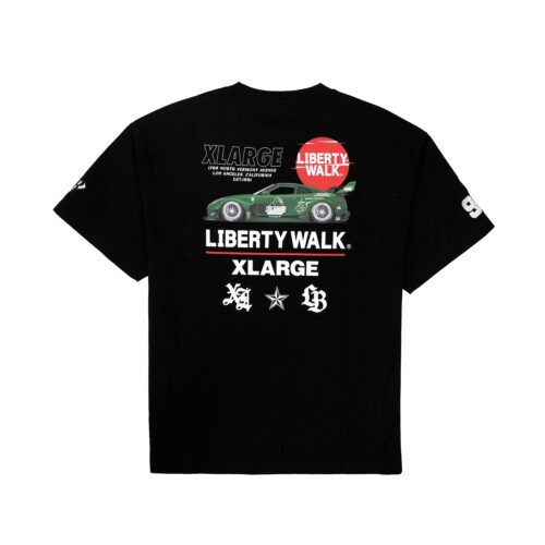 LIBERTY WALK×XLARGE S/S TEE BLACK