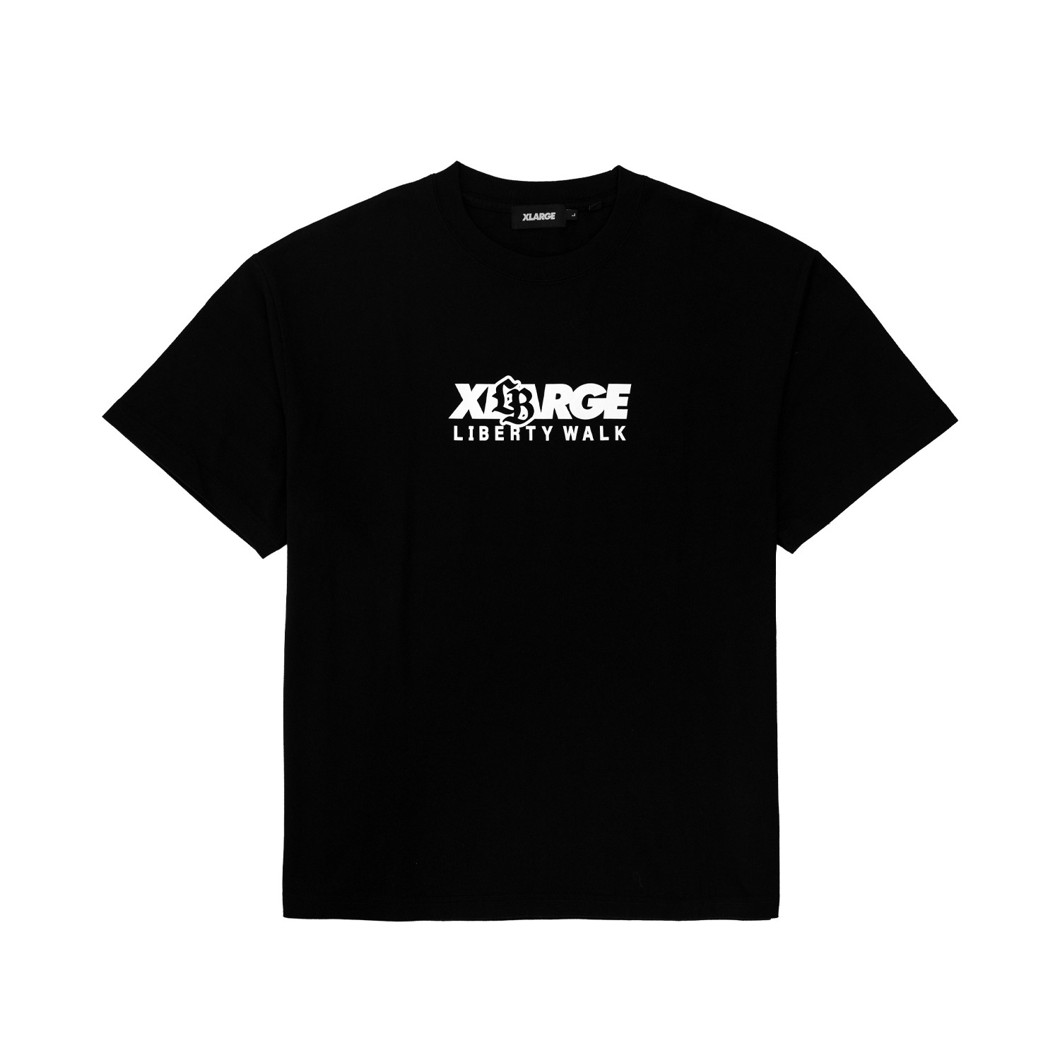 LIBERTY WALK×XLARGE MIX LOGO S/S TEE BLACK - LB-ONLINE STORE