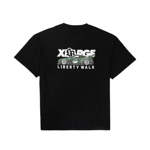 LIBERTY WALK×XLARGE MIX LOGO S/S TEE BLACK