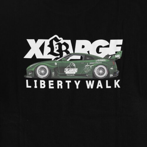 LIBERTY WALK×XLARGE MIX LOGO S/S TEE BLACK - LB-ONLINE STORE