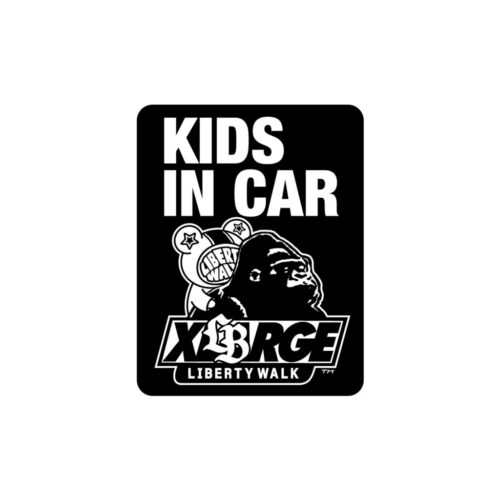 LIBERTY WALK×XLARGE STICKER BK